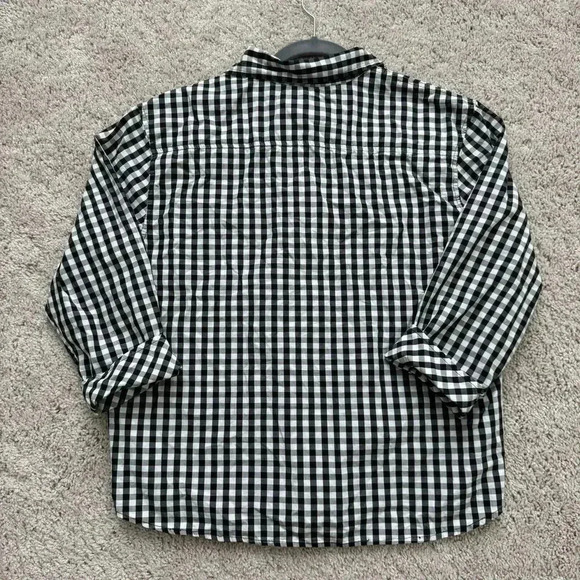 TALBOTS Checkered Button Down Shirt, Size Medium - Picture 3 of 5